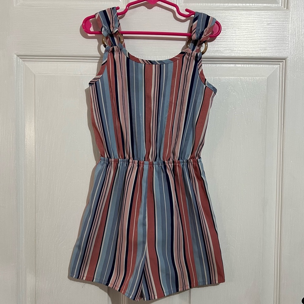 💗‎ Lily Bleu - Toddler Girls Striped Romper